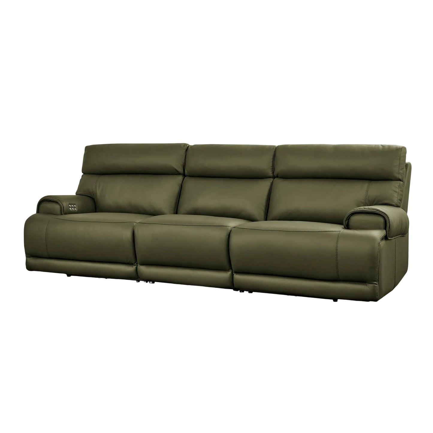 Baron Leather Sofa with Two Recliners