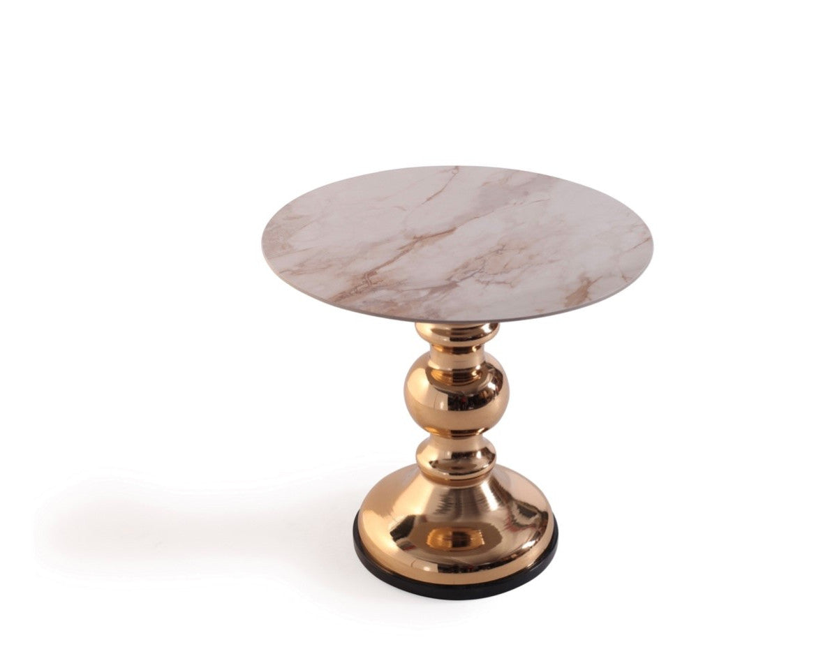 Focus End Table, Gold | Creative Furniture