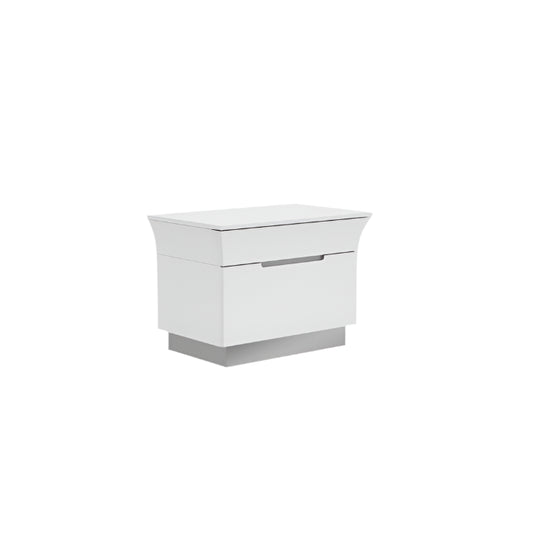 Ariana Nightstand, White High Gloss